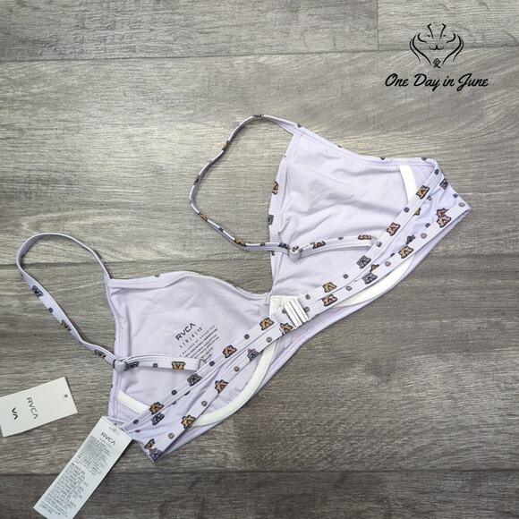 RVCA Foulard Underwire Bikini Top Size L - Picture 6 of 6